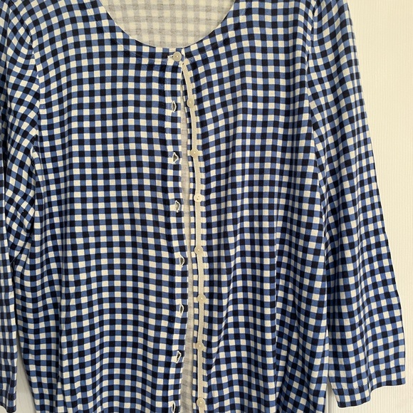 Offering as bundle; 3 buttoned tops 1 hoodie; soft lightweight fun designs - Picture 13 of 13